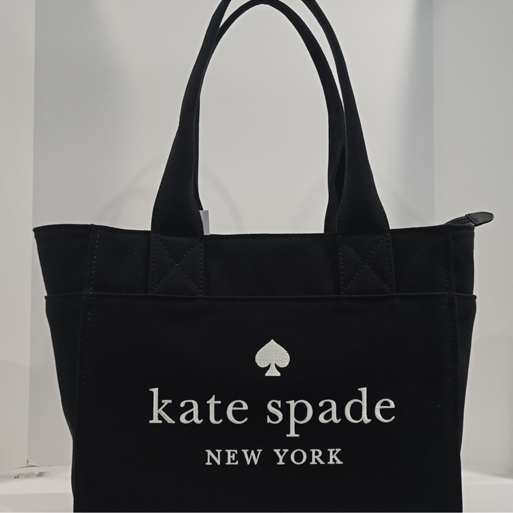 Kate Spade Black Canvas Tote